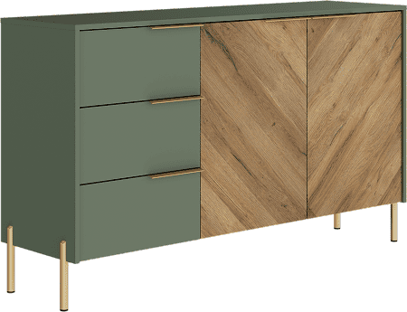 Тумба Black Red White Siena KOM2D3S - фото