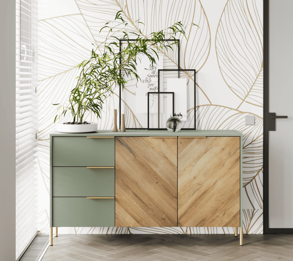 Тумба Black Red White Siena KOM2D3S