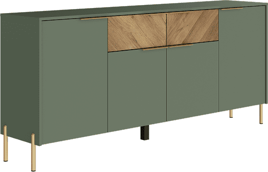 Тумба Black Red White Siena KOM4D2S - фото