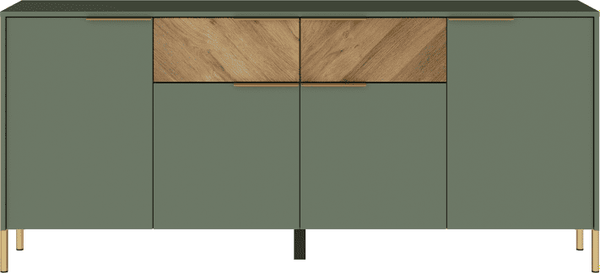 Тумба Black Red White Siena KOM4D2S