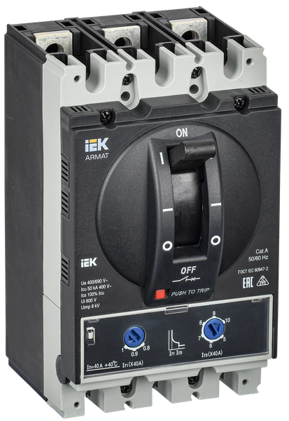 Выключатель автоматический IEK Armat AR-MCCB-3A-050-0040A-ATUC - фото