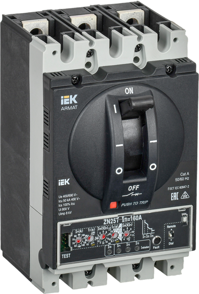 Выключатель автоматический IEK Armat AR-MCCB-3D-050-0160A-ELPC - фото