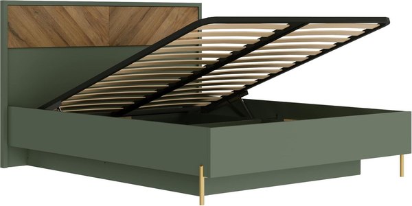 Двуспальная кровать Black Red White Siena с ПМ LOZ160x200