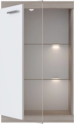 Тумба Black Red White Linn Со стеклом 100x60x36