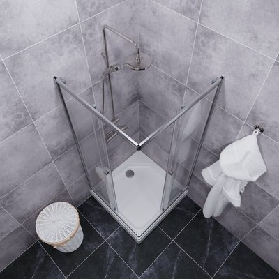 Душевой уголок Triton Вента-Хром-Вельвет 80х80 (с поддоном)