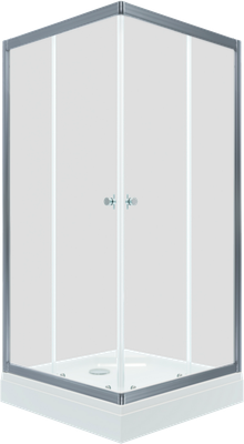 Душевой уголок Triton Вента-Хром-Вельвет 90х90 (с поддоном) - фото