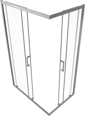Душевой уголок Triton Фикс-Хром 120x80 (без поддона)