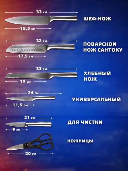 Набор ножей Classmark С подставкой