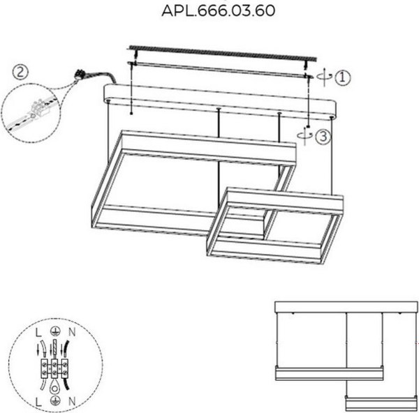 Потолочный светильник Aployt APL.666.03.60