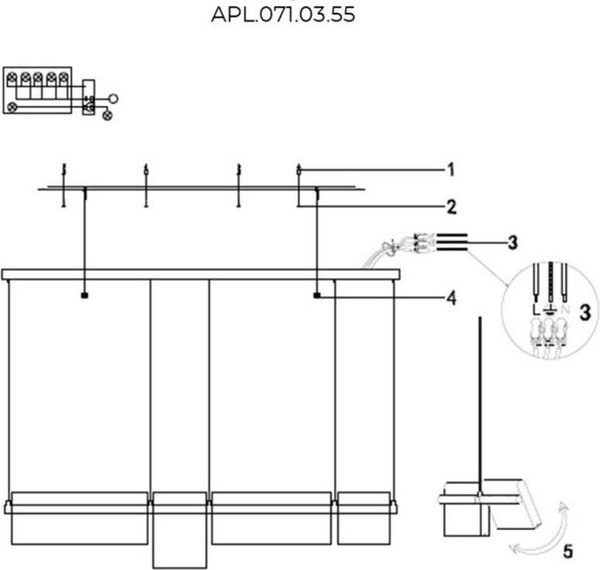 Люстра Aployt APL.071.03.55