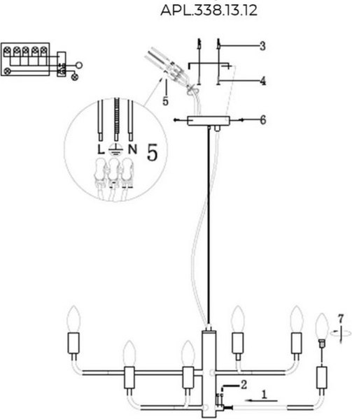 Люстра Aployt APL.338.13.12