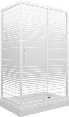 Душевой уголок Triton Фьюжн 100x80 А Полосы - фото