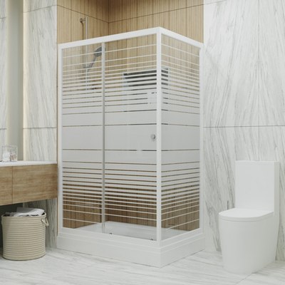 Душевой уголок Triton Фьюжн 100x80 А Полосы