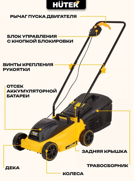 Газонокосилка аккумуляторная Huter CLM-20 Li (70/4/44)