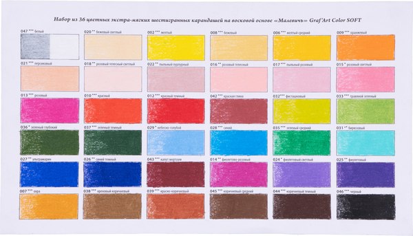 Набор цветных карандашей Малевичъ GrafArt Soft / 193190