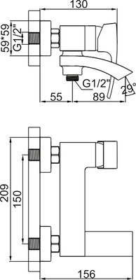 Смеситель Gerhans K13314D