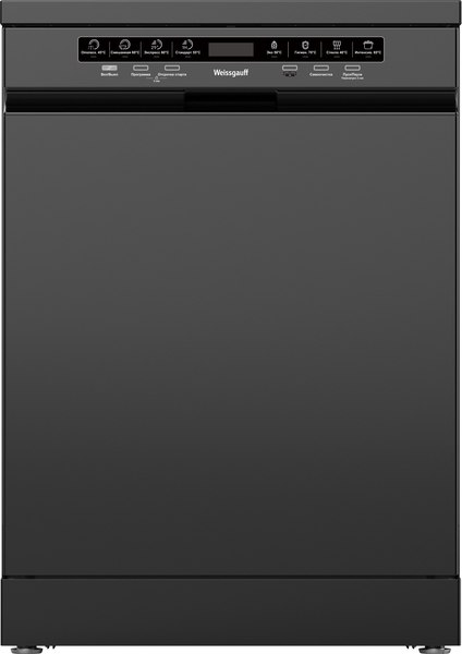 Посудомоечная машина Weissgauff DW 6038 D Dual Wash Black - фото