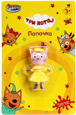 Фигурка игровая Играем вместе Три Кота / PF-3C-LAPOCHKA-RU