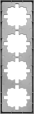 Рамка для выключателей и розеток Lezard Zima 704-7400-149