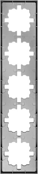 Рамка для выключателей и розеток Lezard Zima 704-7400-150
