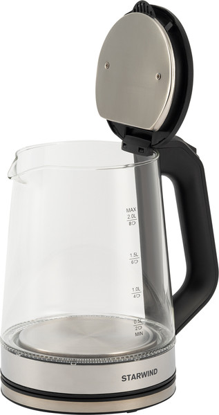 Электрочайник StarWind SKG5778 (черный/прозрачный)