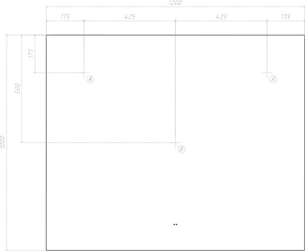 Зеркало Vigo Quadro Comfort 1200