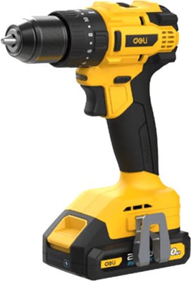 Аккумуляторная дрель-шуруповерт Deli DC150 (черный/желтый) - фото