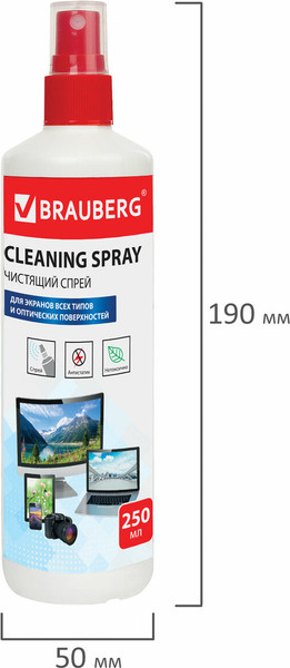 Жидкость для чистки оптики Brauberg 510117