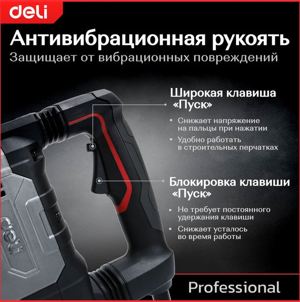 Отбойный молоток Deli DG15-2E