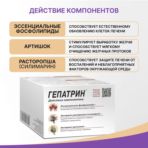 Комплексная пищевая добавка Эвалар Гепатрин