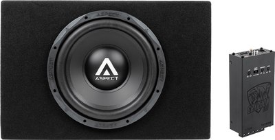Корпусной пассивный сабвуфер ASPECT WLW-12s4VB + Автомобильный усилитель DL Audio Gryphon Lite 1.500 - фото