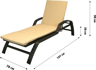 Шезлонг Garden Story Бруно / 7025-МП2025