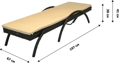 Шезлонг Garden Story Риччи / 7023-МП2025