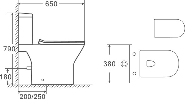 Чаша унитаза напольного Saniteco KW-76004