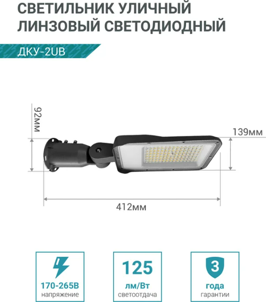 Светильник уличный Neox ДКУ-2UB / 4690612057415