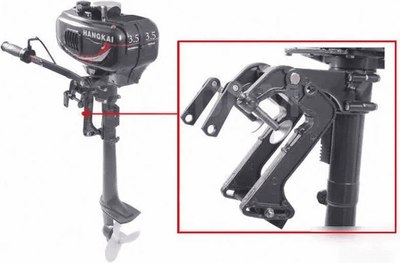 Мотор лодочный Hangkai 3.5 HP 2-тактный