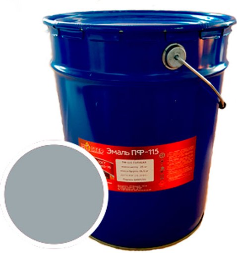 Эмаль МАСТЕР ПФ-115 RAL 7035 - фото