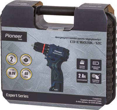 Аккумуляторная дрель-шуруповерт Pioneer CD-E1602BL-12C