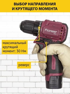 Аккумуляторная дрель-шуруповерт Pioneer CD-M1602BL-01