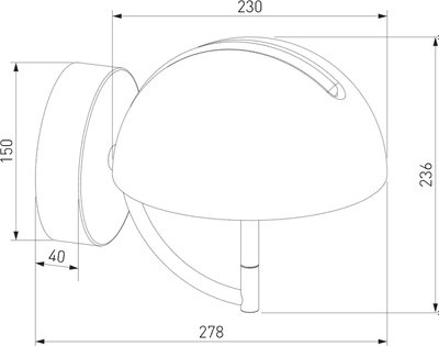 Бра Евросвет Emisfero 50083/1 LED