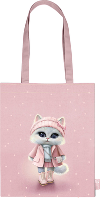 Сумка-шоппер Феникс+ Кошечка в пальто / 69075 - фото