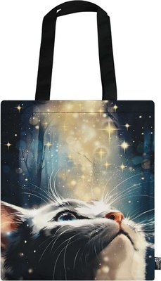 Сумка-шоппер Феникс+ Кот со звездами / 69204 - фото