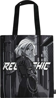 Сумка-шоппер Феникс+ Девушка в косухе / 69209 - фото