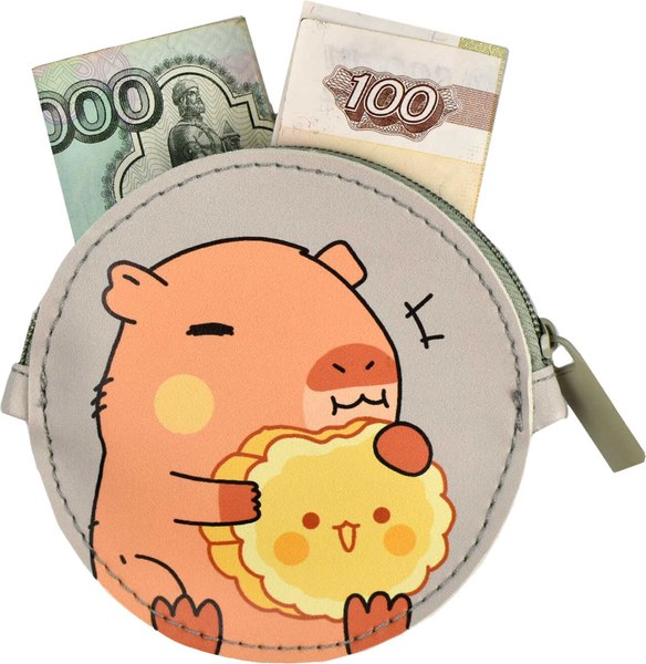Кошелек детский Феникс+ Капибара с печенькой / 69083