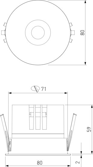 Точечный светильник Elektrostandard Bliss 25070/LED