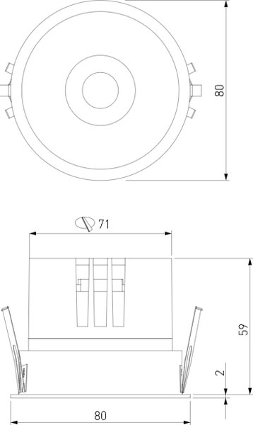 Точечный светильник Elektrostandard Forte 25071/LED