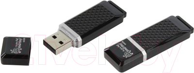 Usb flash накопитель SmartBuy Quartz 64GB Black (SB64GBQZ-K)