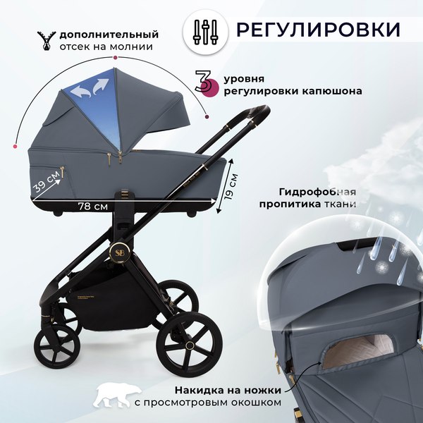 Детская универсальная коляска Sweet Baby Stella Plus 2в1