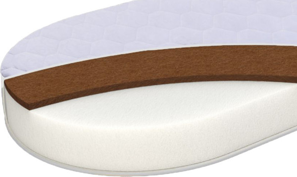 Матрас в кроватку Sweet Baby Cocos DeLuxe овальный - фото