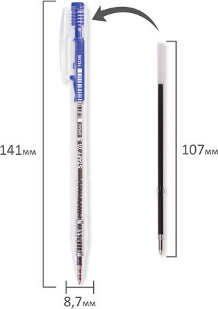 Ручка шариковая Staff 142396